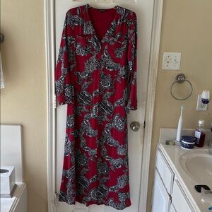 Express Vibrant long sleeve dress with lining and sleeve tap. NWT
